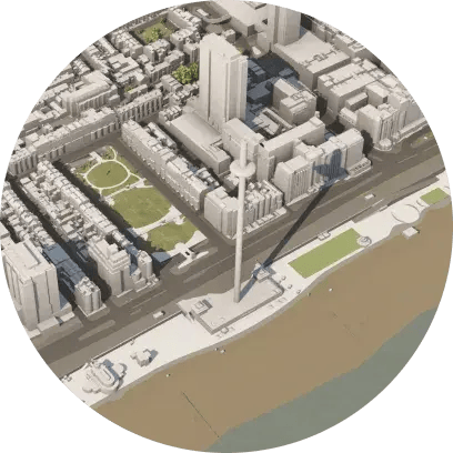 VU.CITY Brighton 3D Model