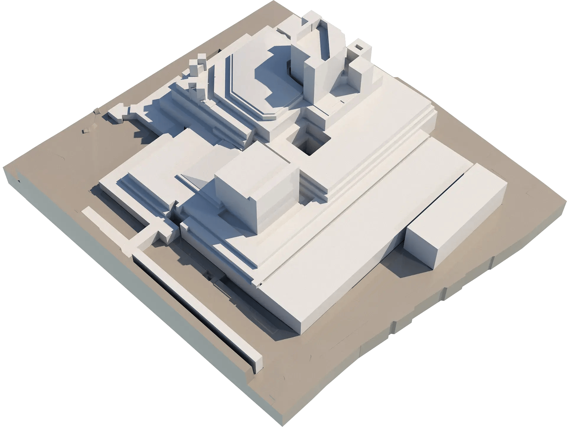 Example of LOD1 geometry from a city model tile by VU.CITY Modelling