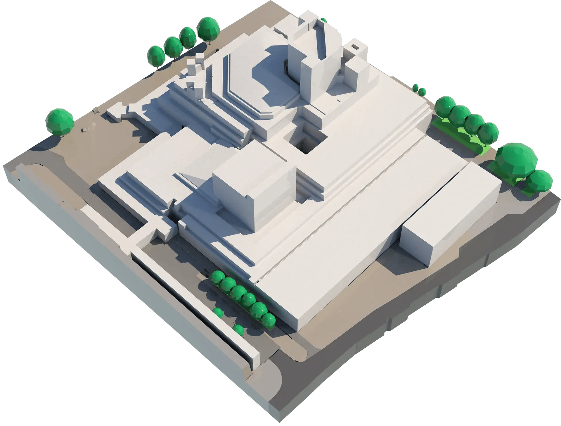 Example of LOD2 geometry from a city model tile by VU.CITY Modelling