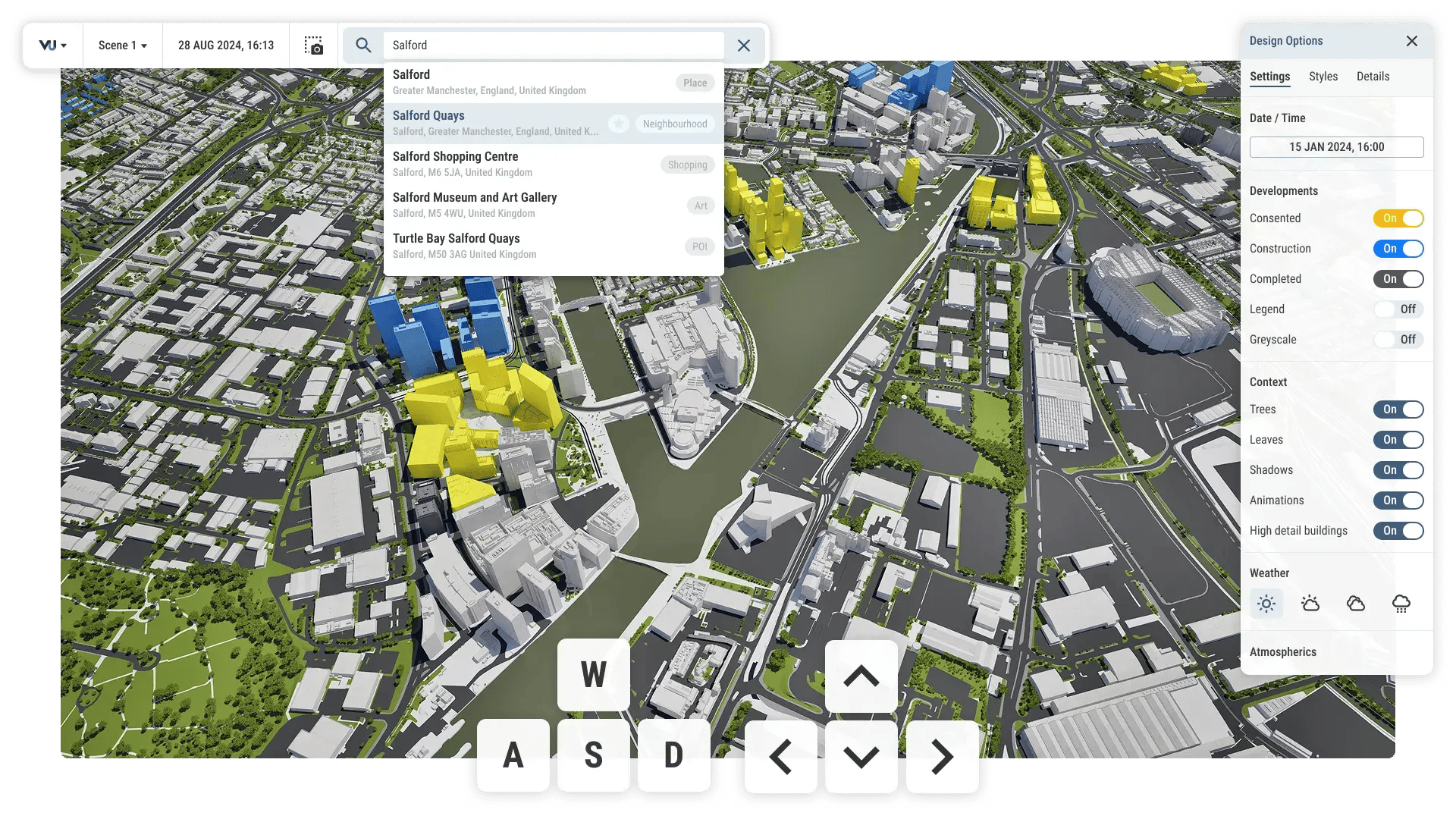 VU.CITY location search for address, postcodes, point of interest, neighbourhoods
