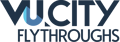 VU.CITY Flythrough Video Animation Service logo primary blue