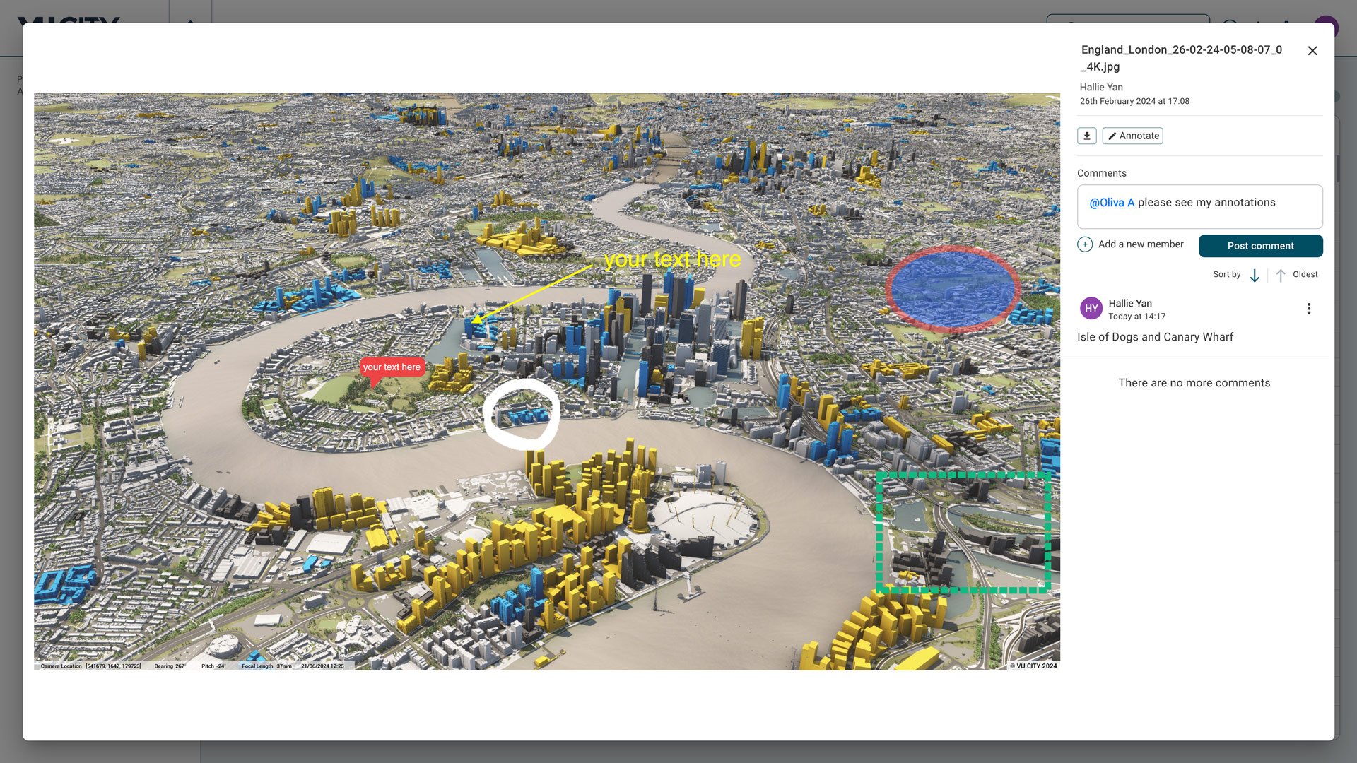Collaborate with stakeholders using the VU.CITY Hub, Digital Twin and 3D Model for Belfast