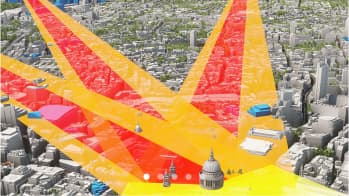Protected views visualized in VU.CITY London Protected views visualized in VU.CITY London