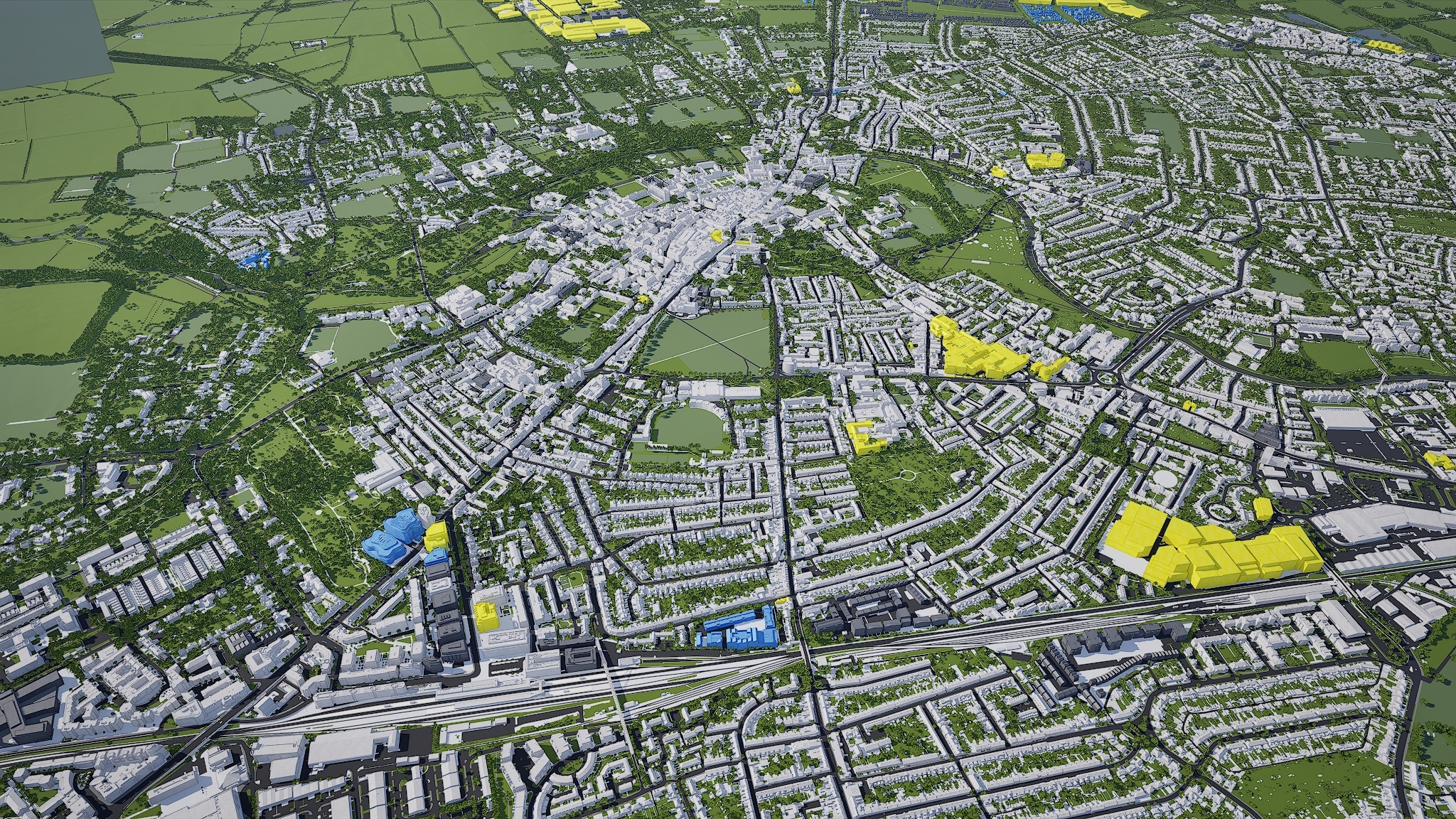 Cambridge in VU.CITY 3D model