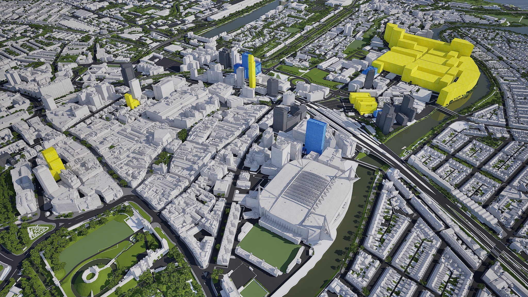 Cardiff in VU.CITY 3D model