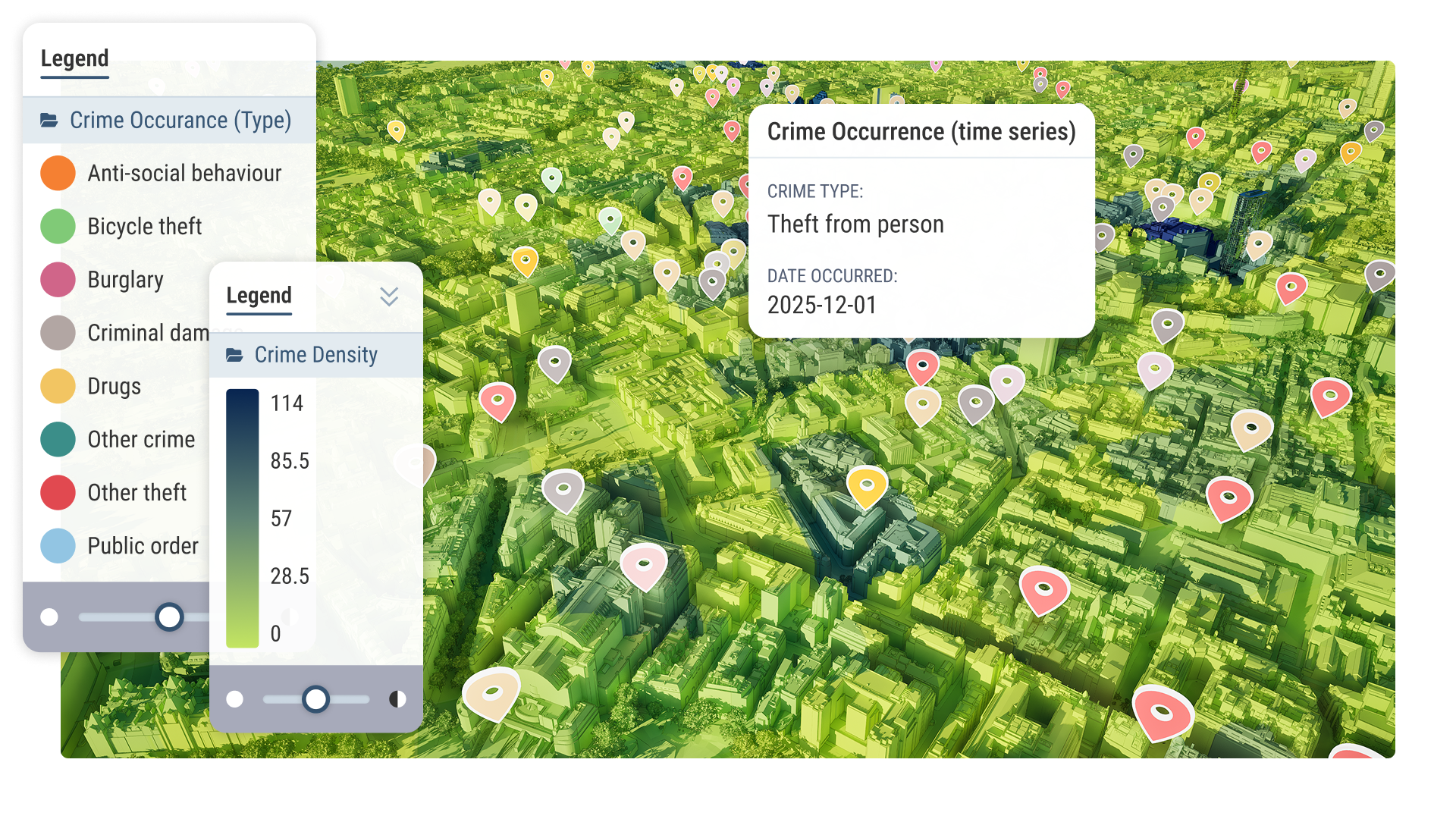 Visualise 2D &amp; 3D data points, lines and areas in VU.CITY