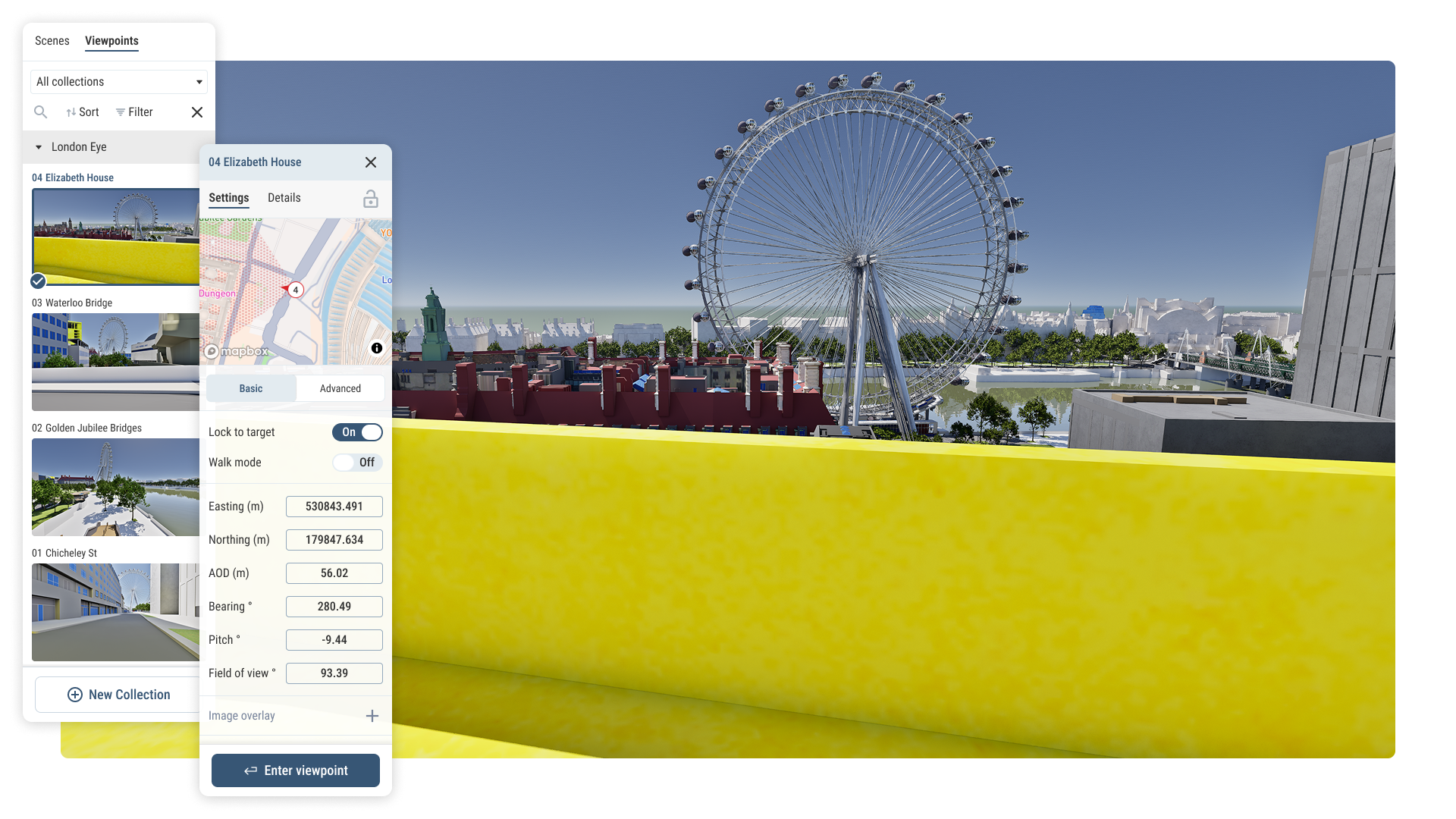 Line of sight and views in VU.CITY