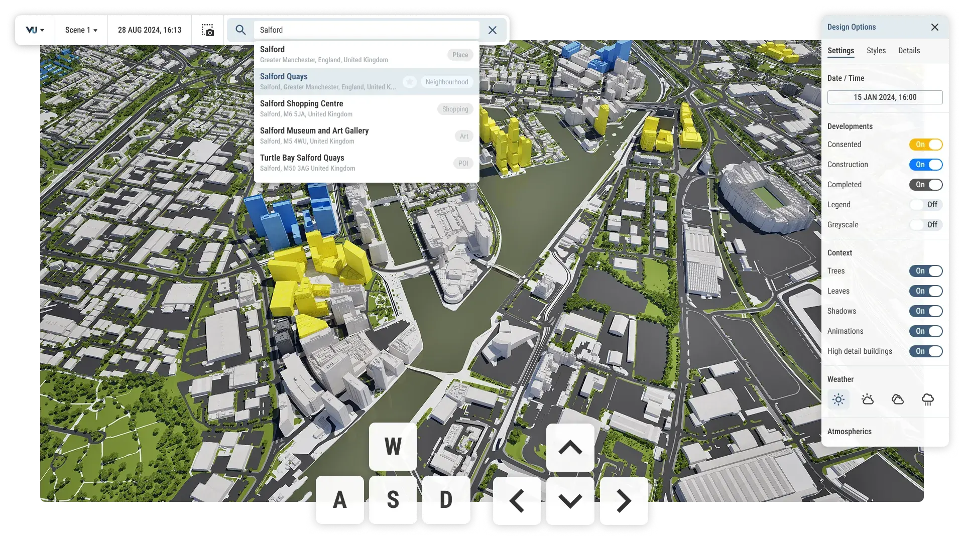 VU.CITY location search for address, postcodes, point of interest, neighbourhoods