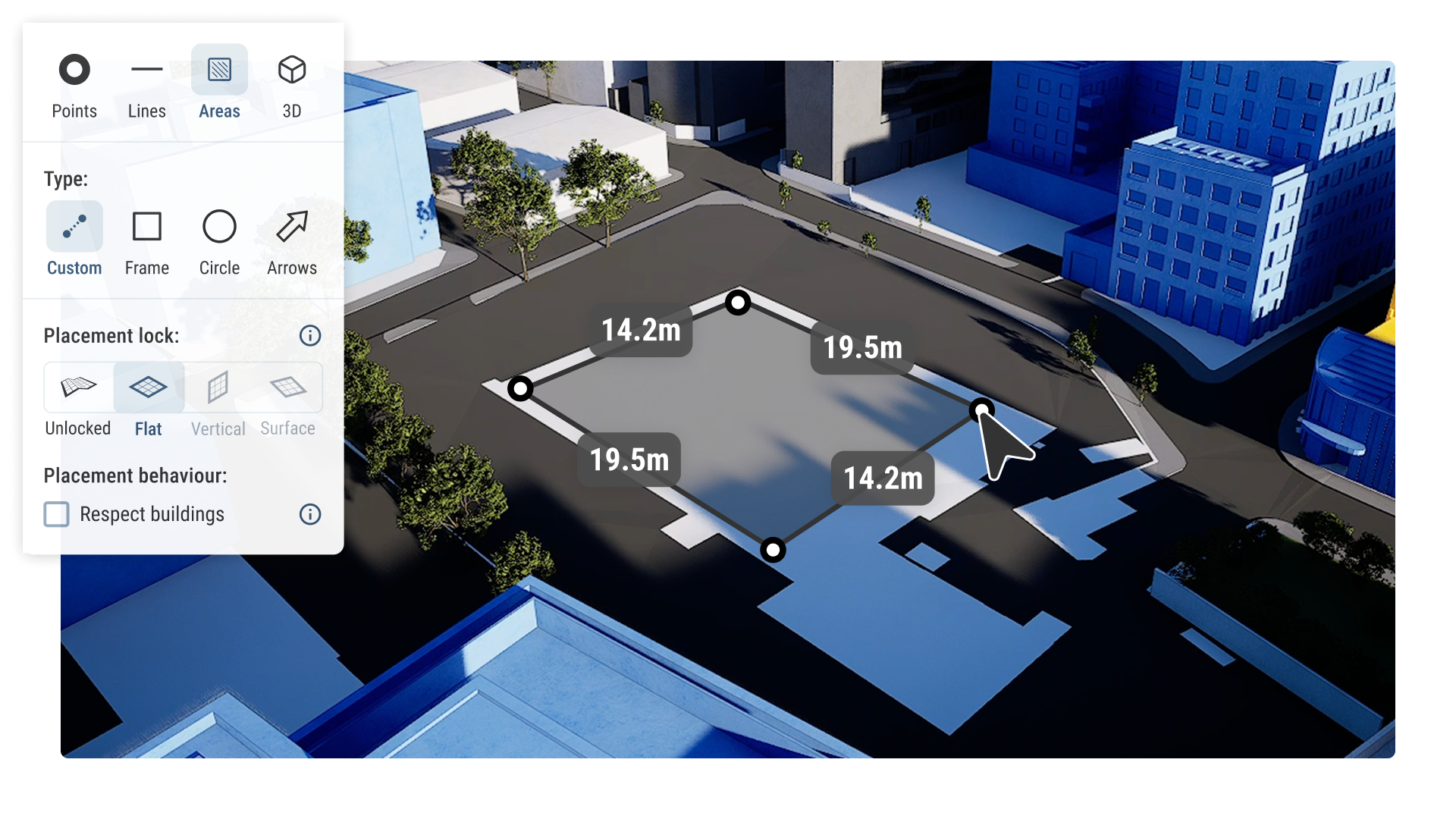 Draw and annotate in VU.CITY