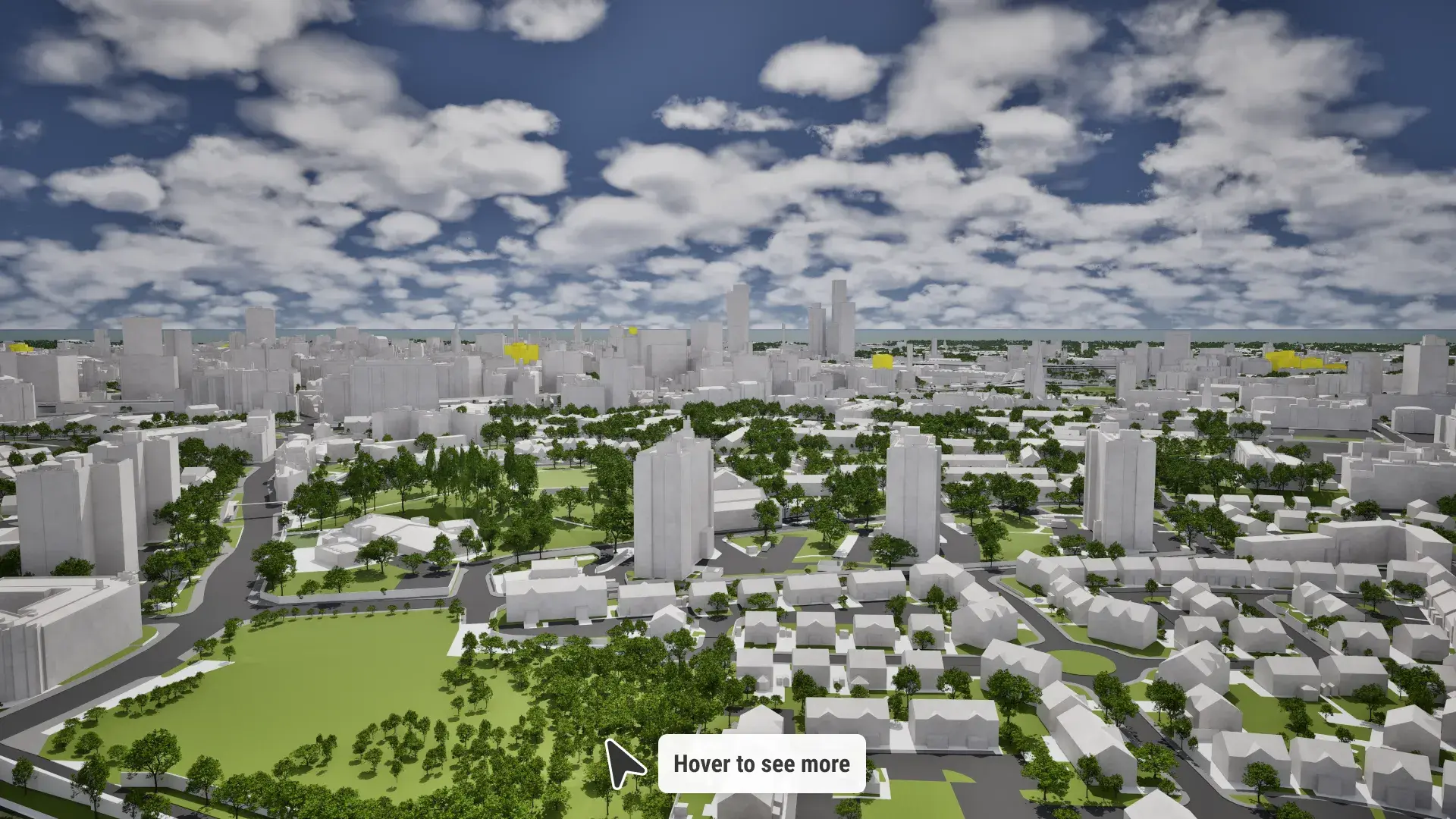 Manchester skyline in 2016 visualised in VU.CITY
