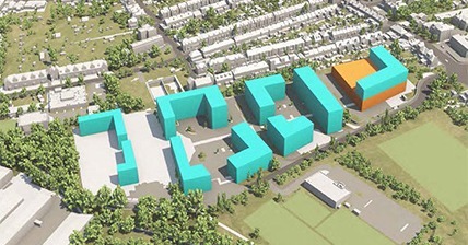Waltham Forest Plans for Chingford Morrisons visualised in 3D using VU.CITY